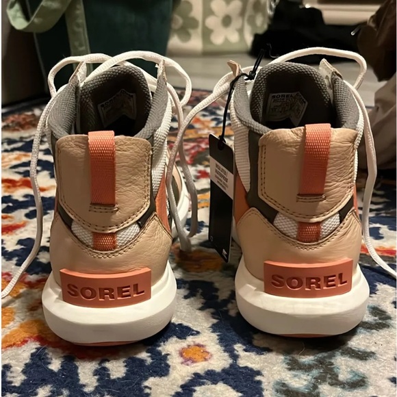 Sorel Cream and Orange High-Top Sneakers - Picture 3 of 5